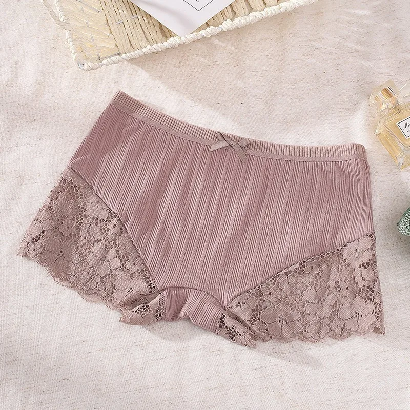 Summer waist thread cotton anti-walklight safety pants sexy pants edge lace breathable comfort women's  safety shorts