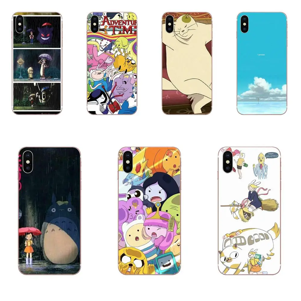

For Huawei Honor 4C 5A 5C 5X 6 6A 6X 7 7A 7C 7X 8 8C 8S 9 10 10i 20 20i Lite Pro TPU Cell Phone Case Anime Adventure Time Totoro