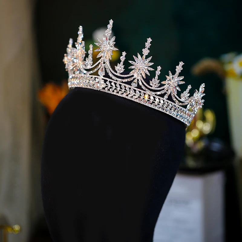 coroa, flores, casamento, para mulheres, acessório de joia de cabelo