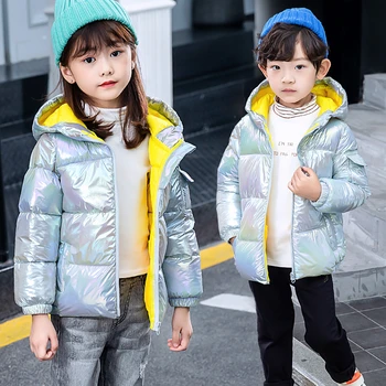 

New Fashion Boys winter kids clothing down cotton jacket for baby girl clothes Waterproof snowsuit Hooded coat parka 1-11 Years