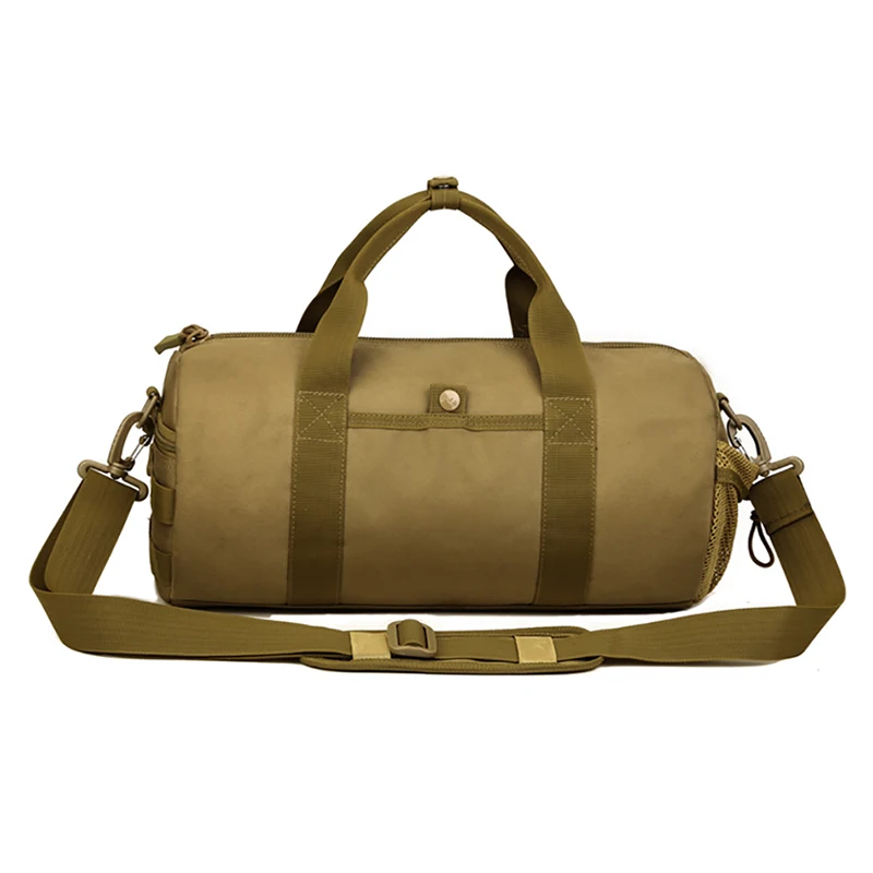 Outdoor Backpack Men Gym Bag for Fitness Women Messenger Handbag Sports Bag Barrel Bags Nylon Camouflage Military Tactical Bags