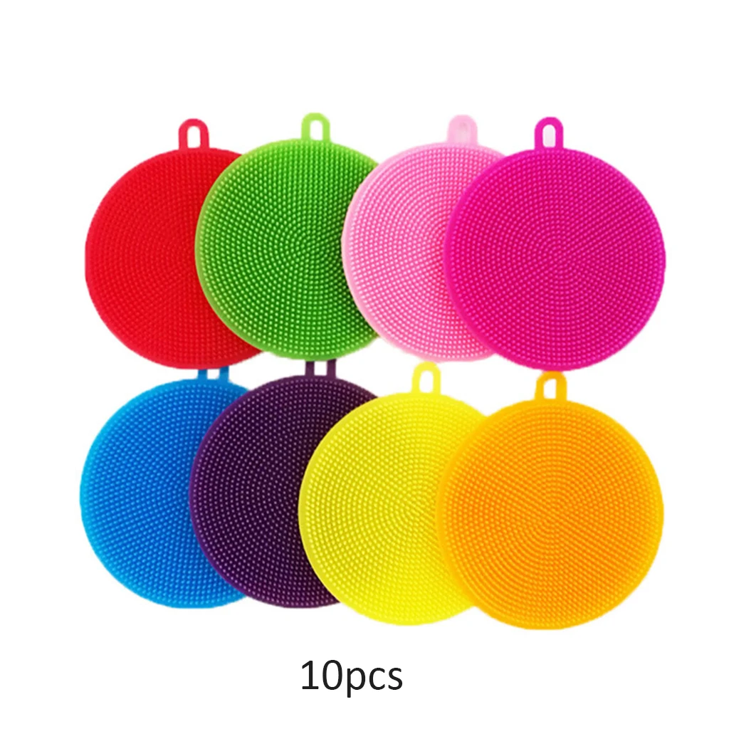 

Multifunction Silicone Dish Bowl Scouring Pad Magic Wash Brushes Kitchen Pot Cleaning Washing Kitchen Cleaning Brush Tool FJ29