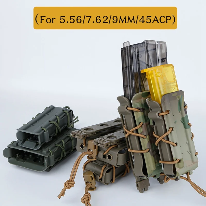 H Molle Чехол Открытый подсумок держатель Quick Release спортивные сумки Клип Box Перевозчик охотничьи принадлежности 5,56/7,62/9 мм/45ACP