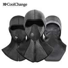 CoolChange велосипедная маска для лица, Зимняя Теплая Флисовая Лыжная маска для велосипеда, маска для лица, щит сноуборд, шапка, холодный головной убор, велосипедная маска, шарф