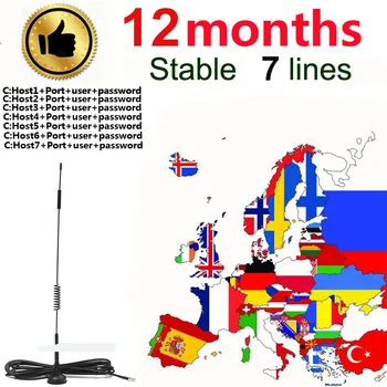 

most stable cccams for Europe Satellite Receiver 7lines WIFI FULL HD spain digital DVB-S2 set top with Ccams