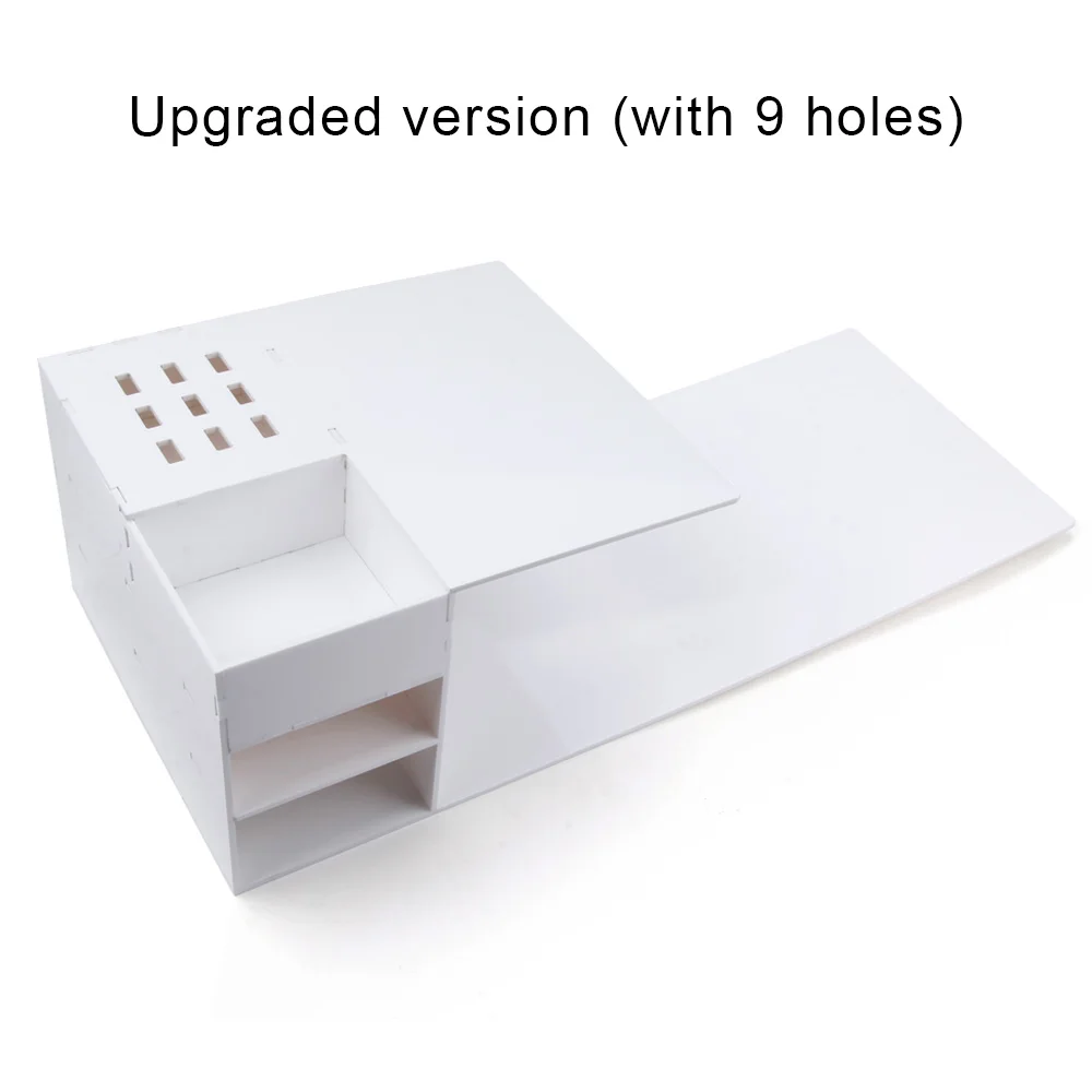 9 holes White Shelf Подушка для наращивания ресниц для шеи, профессиональная эргономичная фланелевая подушка для макияжа, для салонов, для прививки - Цвет: 9 holes White Shelf