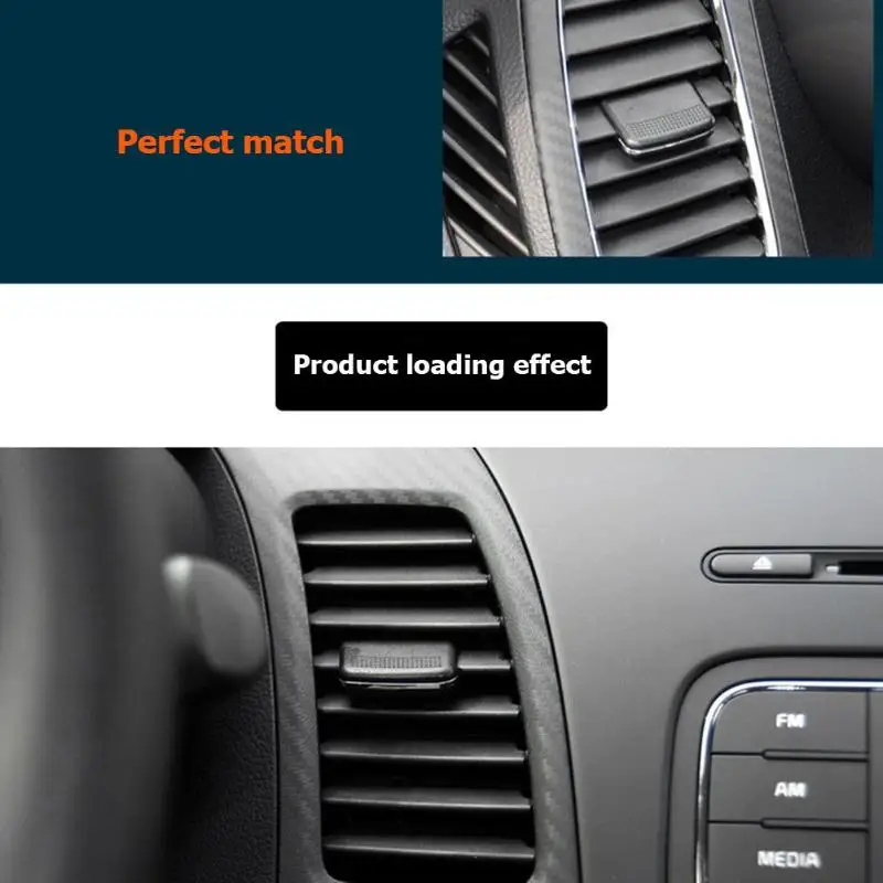 Передний A/C Вентиляционный Выход Tab зажим Ремонтный комплект для Kia K3 2011- черный