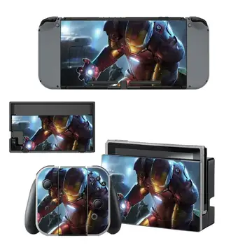 

Iron Man Nintendoswitch Skin Nintend Switch Stickers Decal for Nintendo Switch Console Joy-con Controller Dock Skins Stickers