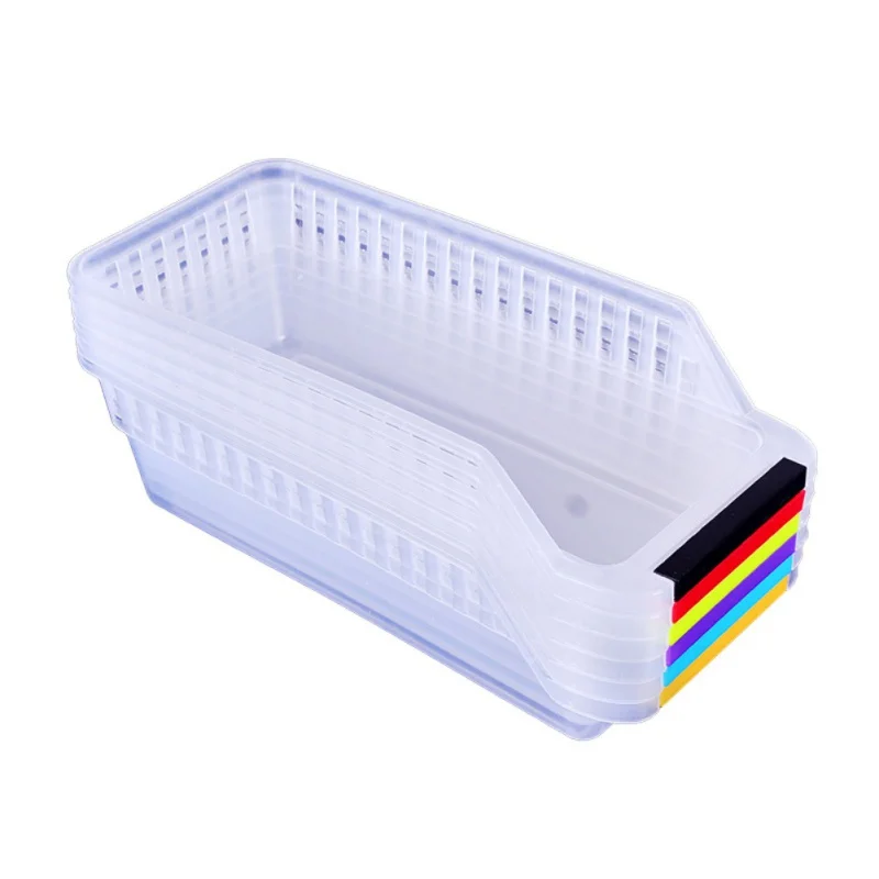 

Refrigerator Storage Box Hollowed-out Drawer Kitchen Fridge Freeer Space Saver Organier Storage Rack Shelf Holder Drawer Q1