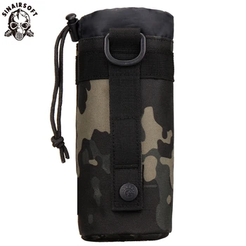 

SINAIRSOFT MOLLE System Army Sport Bag Water Bottle Climbing Bags D-ring Holder Drawstring Pouch Durable Travel Hiking Water Bag