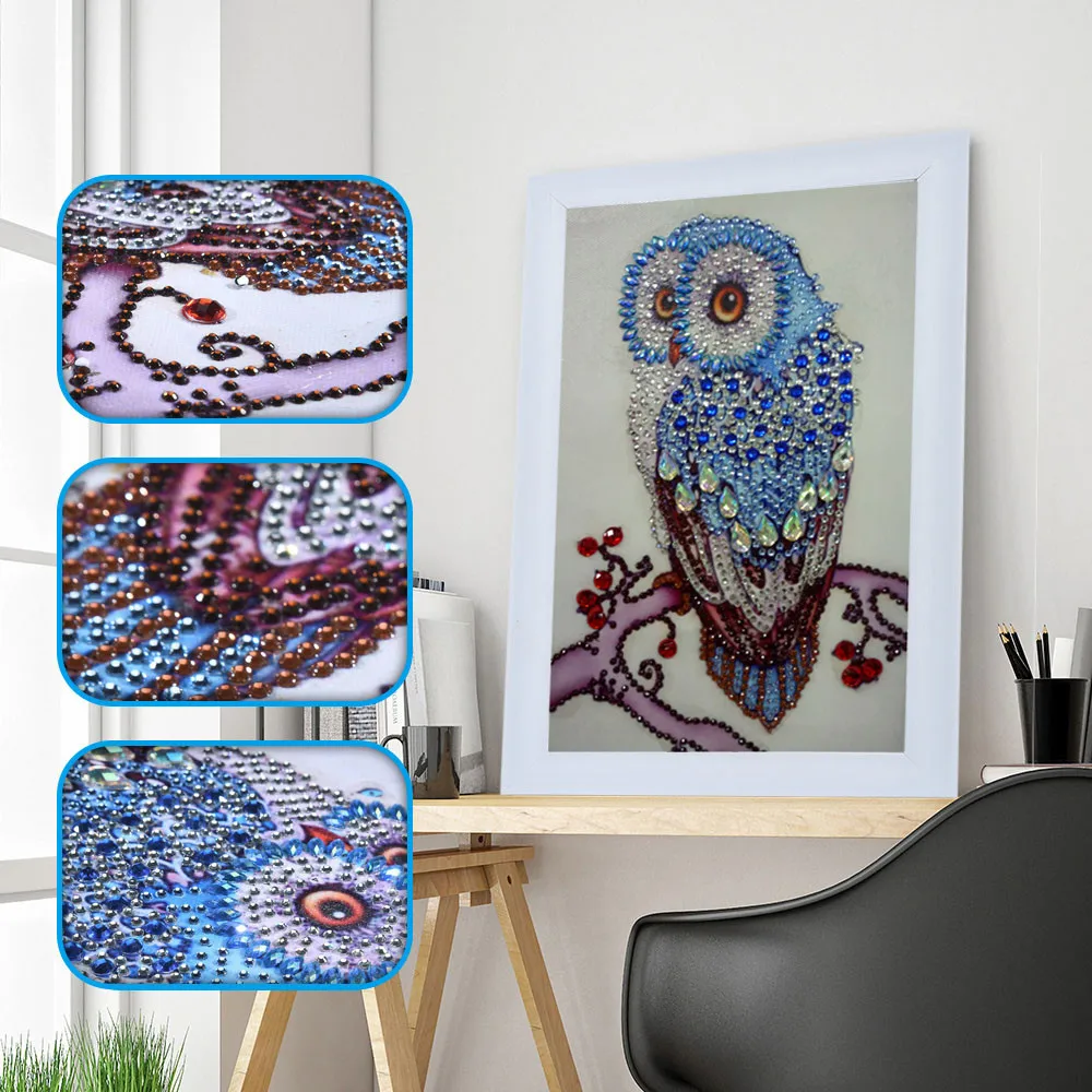 

5D Animals Embroidery Paintings Rhinestone Pasted DIY Diamond Painting Cross Stitch Accessories for Home Decor Living room