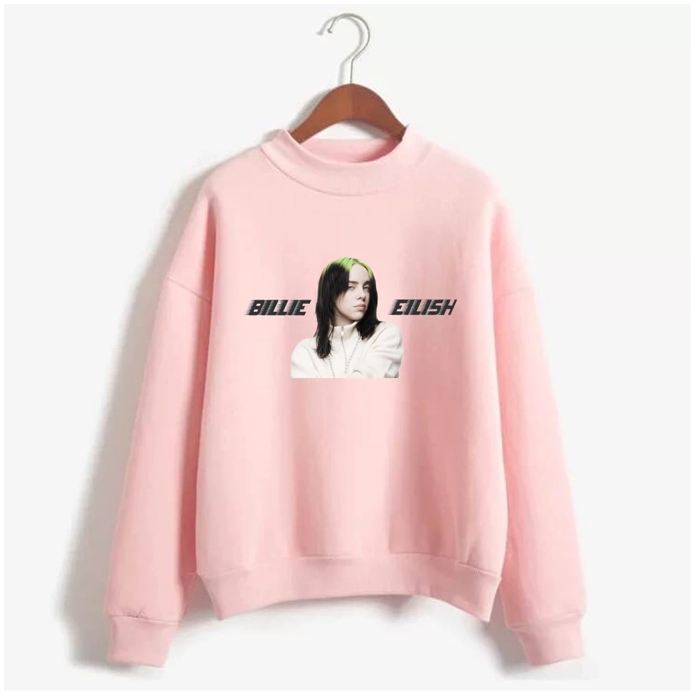 

Hoodies Kawaii Billie Eilish Letter Print Sweatshirt Long Sleeve Women Clothes 2019 Casual Kpop Plus Size HIP HOP Streetwear