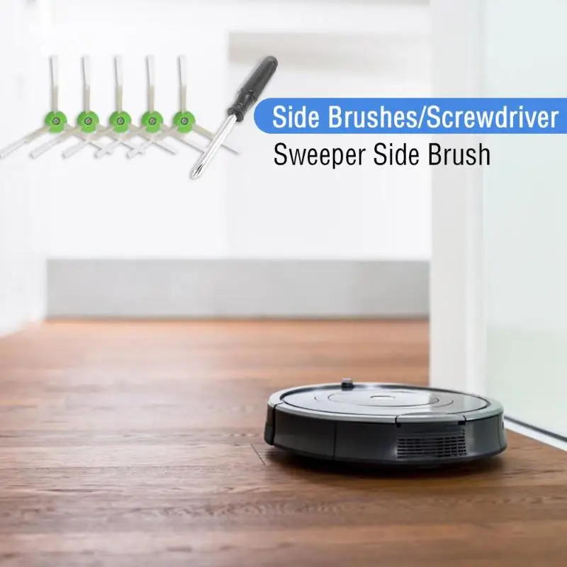 5 боковых щеток для iRobot Roomba I7 E5 E6 Аксессуары для пылесоса+ отвертка