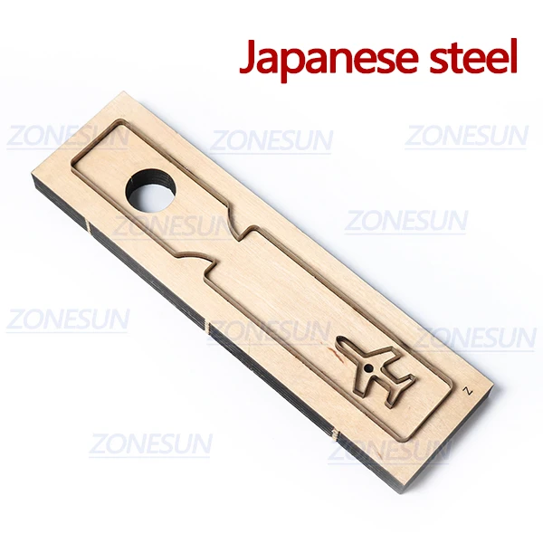 Japanese steel ZONESUN L2 пользовательские кожаные высечки для ручной работы багажная бирка DIY Свадебные сувениры резка кликер высечки сталь правило высечки кожаные инструменты - Цвет: Japanese steel