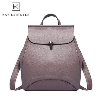 

Women Bags 2020 New Genuine Leather Backpack Fashion School Bag High Quality Natural Skin Daypack Rucksack Female