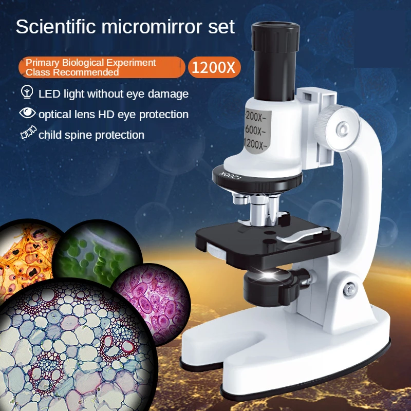 Microscope Optique Monoculaire 64x-2400x, Enseignement De La Biologique  Expérimental À L'école Primaire, Cadeau D'anniversaire Pour Enfants -  Microscopes - AliExpress