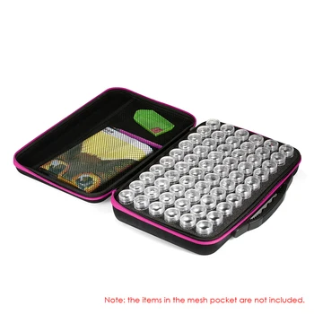 

New 15/30/60Bottles Diamond Painting Box Shockproof Drop-proof Double-Zipper Closure Embroidery Rhinestones Storage Container Ca