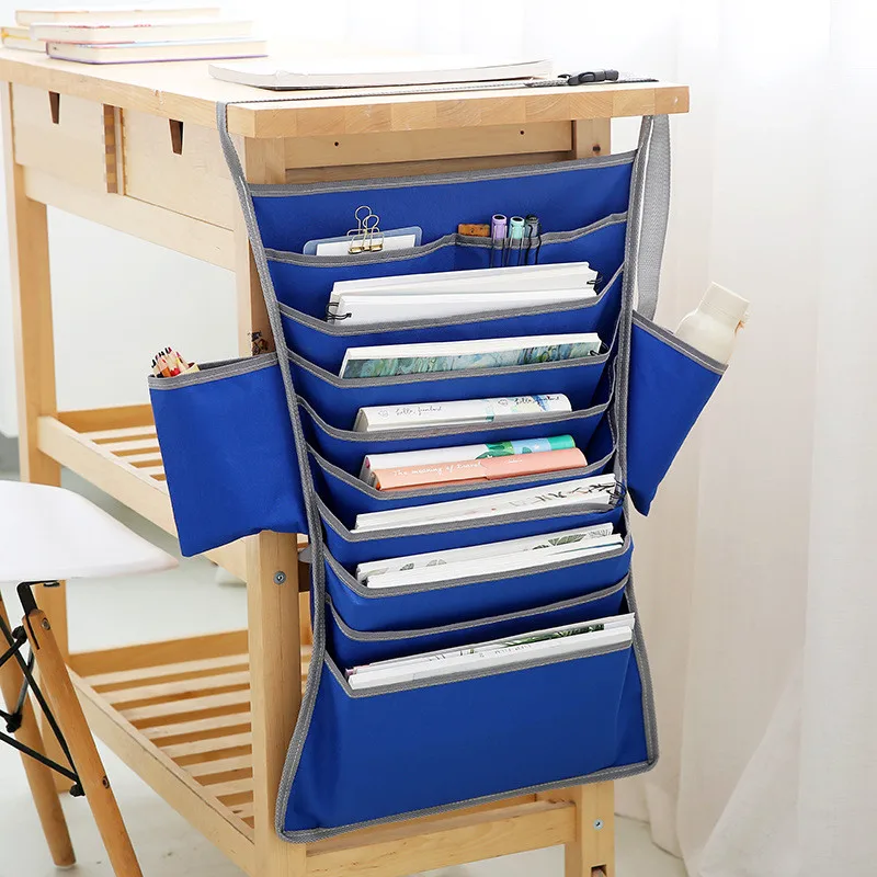 Creative Oxford Cloth Book Storage Bag Multi Pockets Student Learning