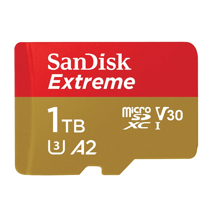 100% Original SanDisk 1TB Micro SD Card A2 V30 U3 Class10 Memory Flash Card Micro SDXC High Speed Up to 160MB/s TF Card for PC 