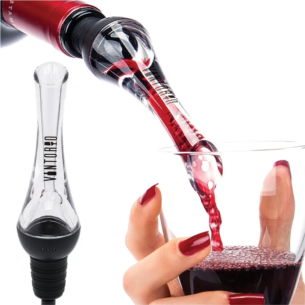 Аэратор для вина Pourer высококачественный аэратор И Графин носик (черный)