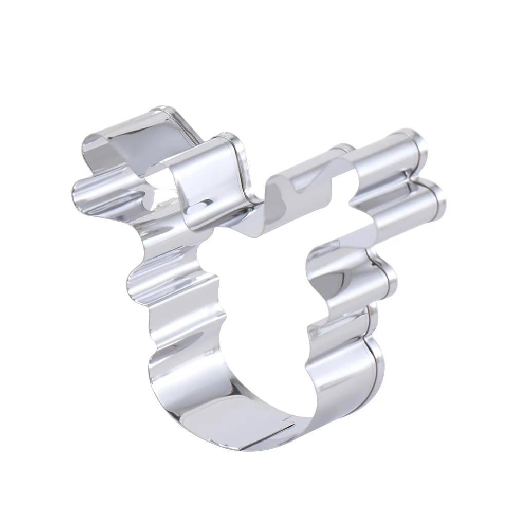 Deer Head Cookie Cutter Biscuit Mold DIY Christmas Reindeer Mould Stainless Steel Cake Mould Kitch Baking Tools