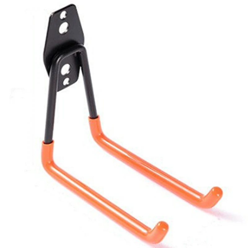 5Pcs Iron Hanging Hooks Orange Warehouse Hook Garage Storage Utility Double Hooks Screw Heavy Duty for Organizing Power Tools Ho