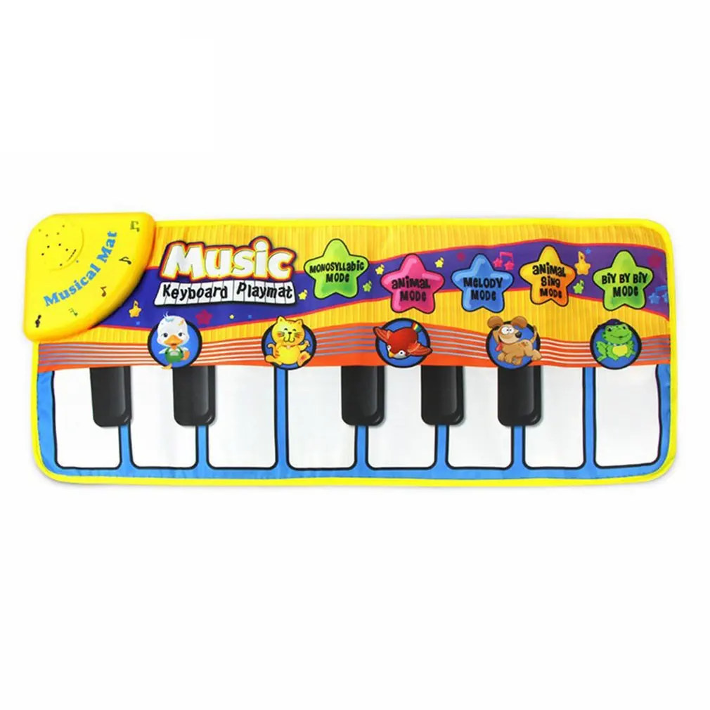 

Piano Play Mat Kids Piano Keyboard Music Blanket Funny Dancing Mat For Babies Musical Carpet With Animal Design