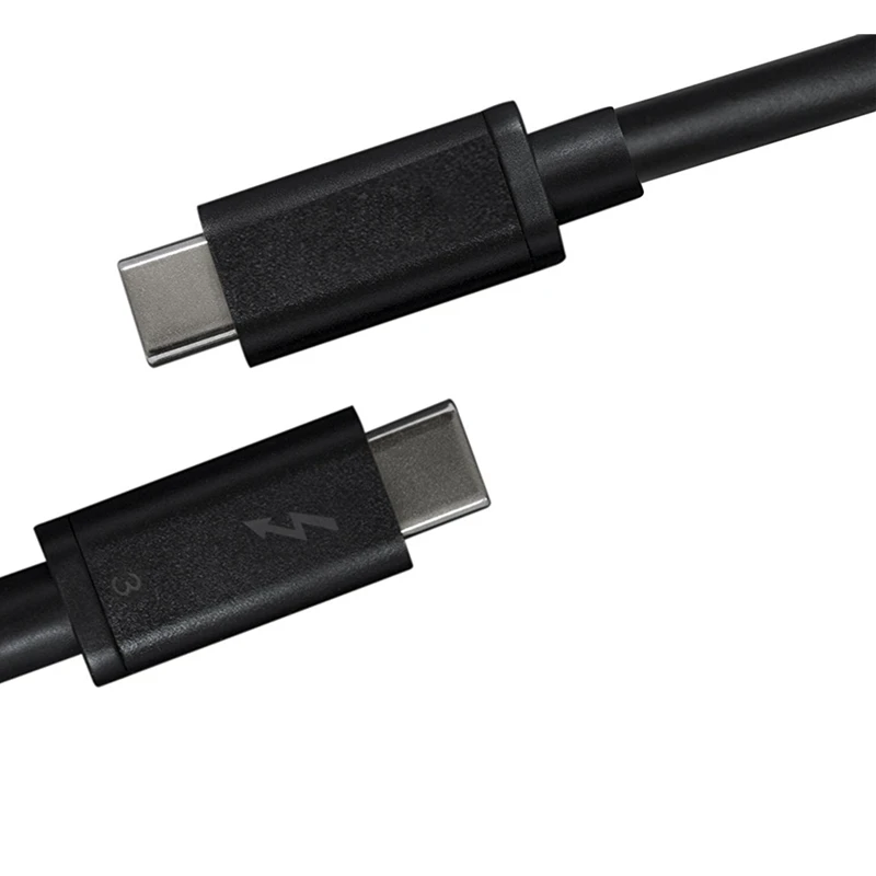 Кабель Thunderbolt 3 Usb 3,1 Usb-C Male-Male Thunderbolt 3 40 Гбит/с кабель Usb-C To Usb-C Thunderbolt 3 50 см