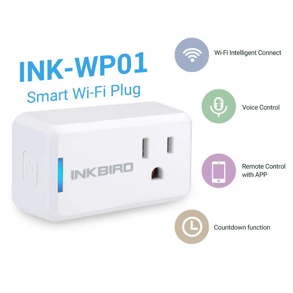 Смарт таймер с Wi Fi подключением Inkbird работает Alexa Echo и Google Assistant приложением