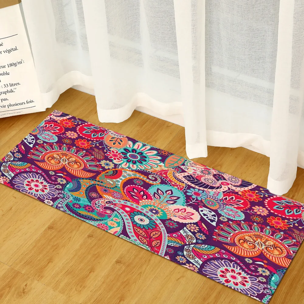 Bohemian Carpet Antislip Water Absorbing Carpet Bohemia Style Water Absorption Area Rug for Kitchen Livingroom Bathroom Door Mat floor mat