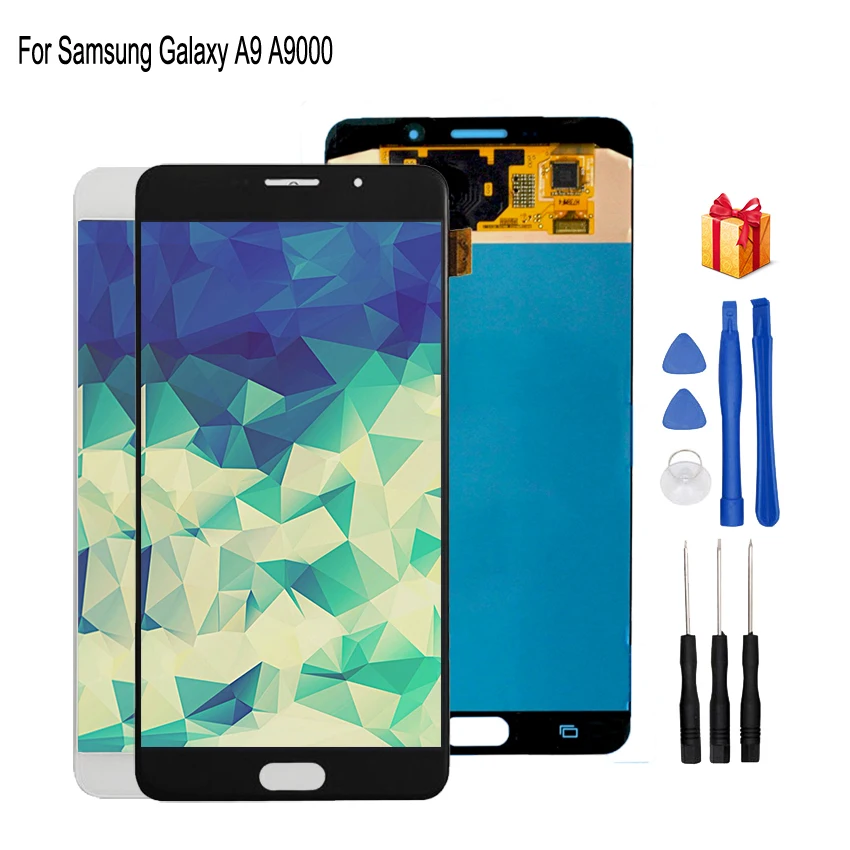 AMOLED для Samsung Galaxy A9 A9000 A900 SM-A9000 сенсорный экран дигитайзер Замена LCD телефон