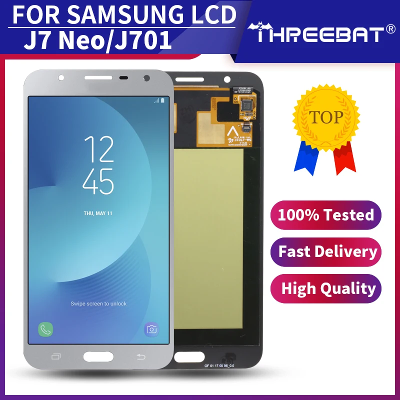 Дигитайзер SUPER AMOLED для Samsung Galaxy J7 neo J701 J701M J701MT ЖК-дисплей с сенсорным экраном в