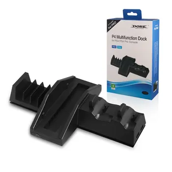 

Multifunction Dock Professional Cooled Radiator Dual Charger Gaming Console Accessories For PS4 For PS4 Pro Console
