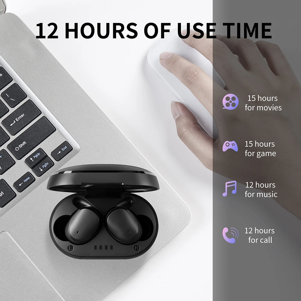 Eardots V98 Mini TWS Touch Control Bluetooth V5 0 Earphones HD Stereo Wireless Earphone With Charging Case PK T5 T5S GT1 GT2 tws