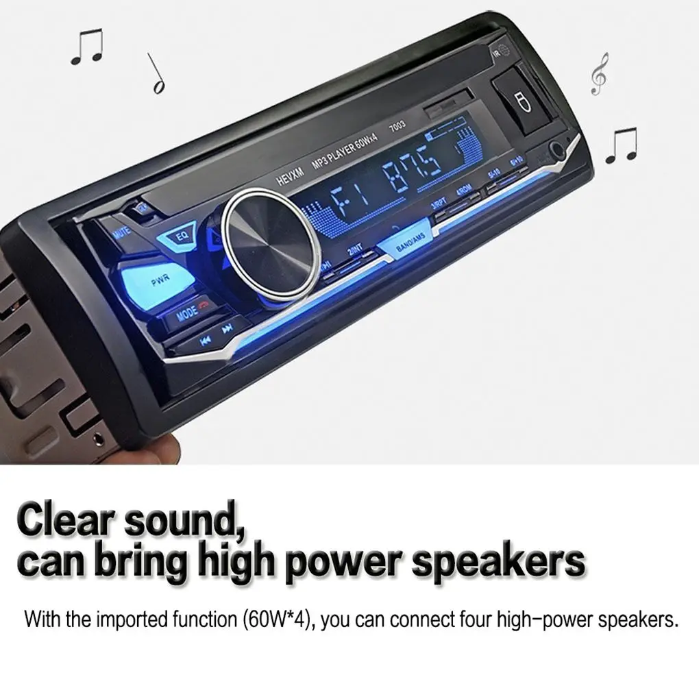12 В автомобильный аудио MP3 Bluetooth плеер Музыкальный плеер хост fm-радио съемная рамка Автомобильные аксессуары