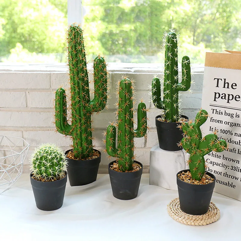 Large Artificial Cactus Tree - Tropical Indoor Fake Succulent Plant