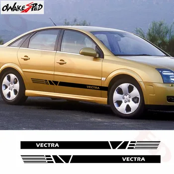 

Car Stickers For-Opel Vectra b c Auto Side Stripes Skirt Decor Decals Car Body Door Sport Styling Stickers Vinyl Decals