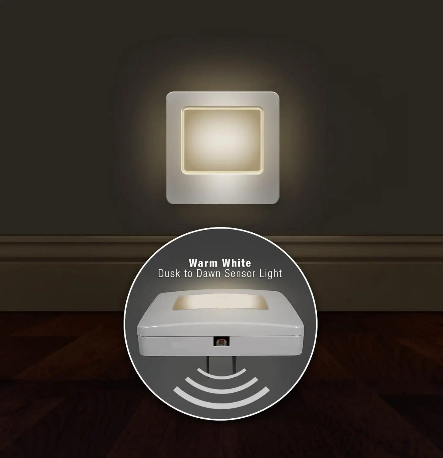 Fagoozon набор из 2 плагинов светодиодный ночник-Ультра тонкий, крутой-сенсорный дизайн-для спальни, ванная коридор, лестницы