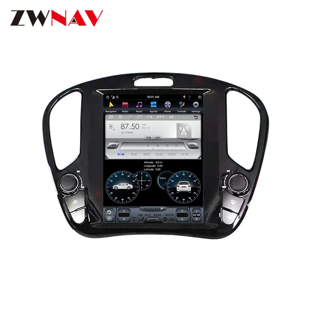 Best Tesla style 4GB RAM Android 8.1 PX6 Car GPS Navigation For Nissan Juke 2010+Auto head unit Multimedia Player radio tape recorder 14