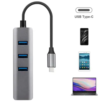 

New USB C HUB Gigabit Ethernet Rj45 Lan Adapter USB Type C to USB 3.0 HUB 10/100/1000 Network Card for MacBook ChromeBook