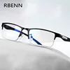 RBENN Anti Blue Light Men Reading Glasses Semi-Frame Metal Business Computer Reader for Male Anti EyeStrain +0.75 1.75 2.75 5.0 ► Photo 2/6