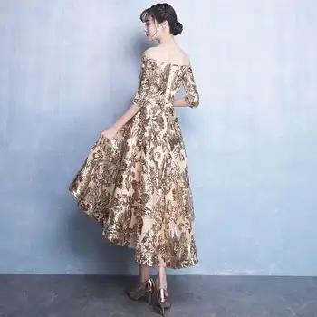 

2020 big flowers sequins velvet lace fabric 5yards beautiful velvet lace fabric with sequins for women party YAYUEJU211