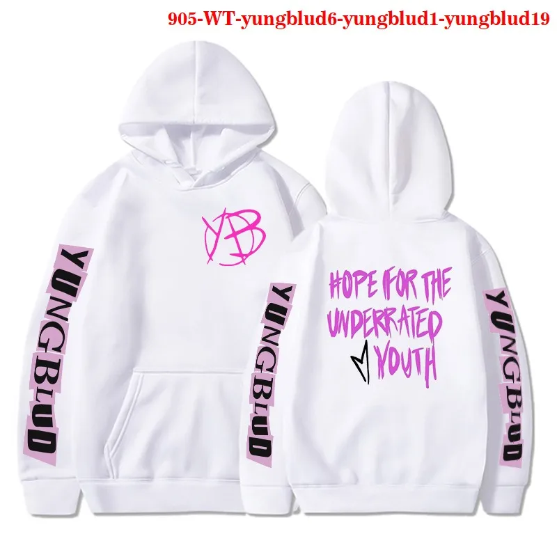 Los hombres Sudadera con capucha Yungblud imprimir Sudadera con capucha para mujer nuevo Casual con capucha de invierno de manga larga Harajuku con capucha Yungblud abrigo Suelto