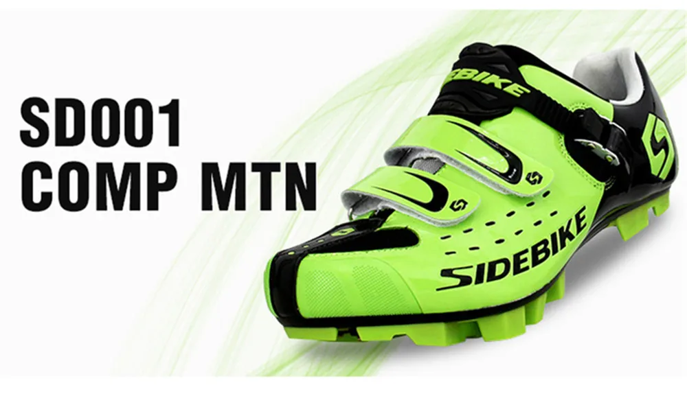 SIDEBIKE Cycling Shoes Men sapatilha ciclismo mtb add pedal set Pro Racing Mountain Bike Breathable Auto-lock Bicycle Shoes