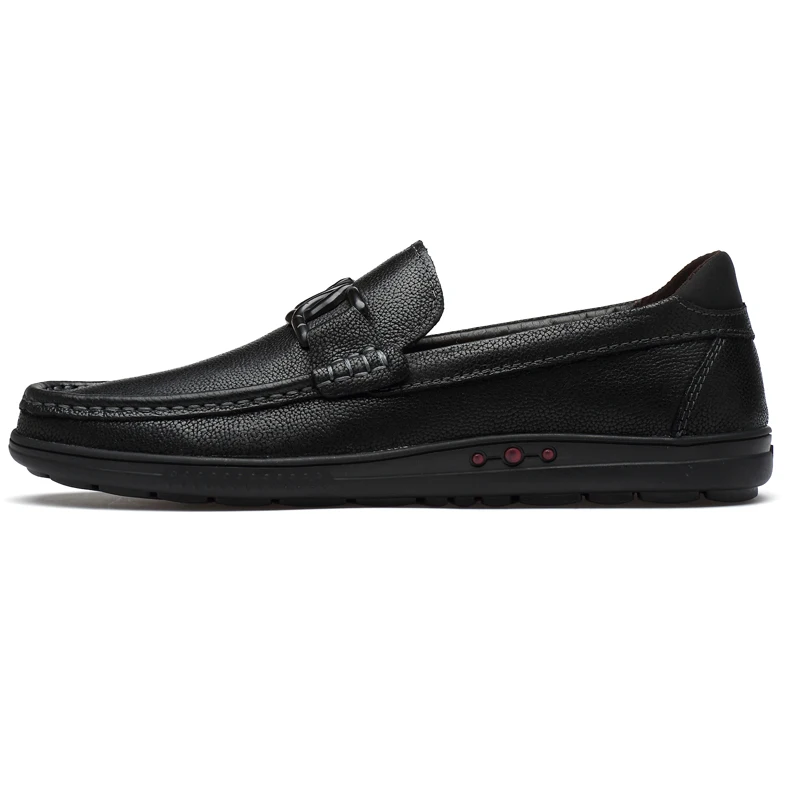 CLAXNEO Man Leather Shoes Slip on Summer Autumn Male Moccasins Design Boat Shoe Genuine Leather clax Man Loafers Big Size
