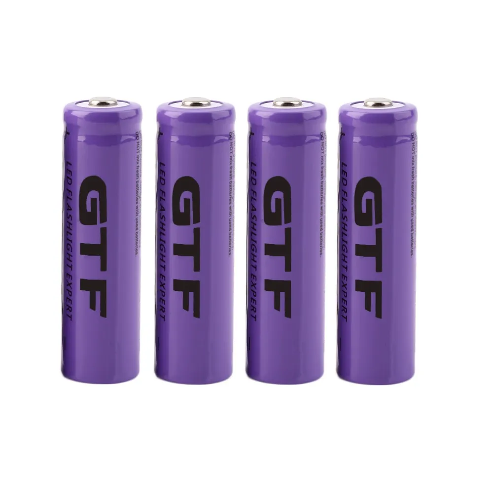 High capacitance 4 pcs/set 14500 battery 3.7V 2300mAh rechargeable liion battery for Led flashlight batery litio battery Brand