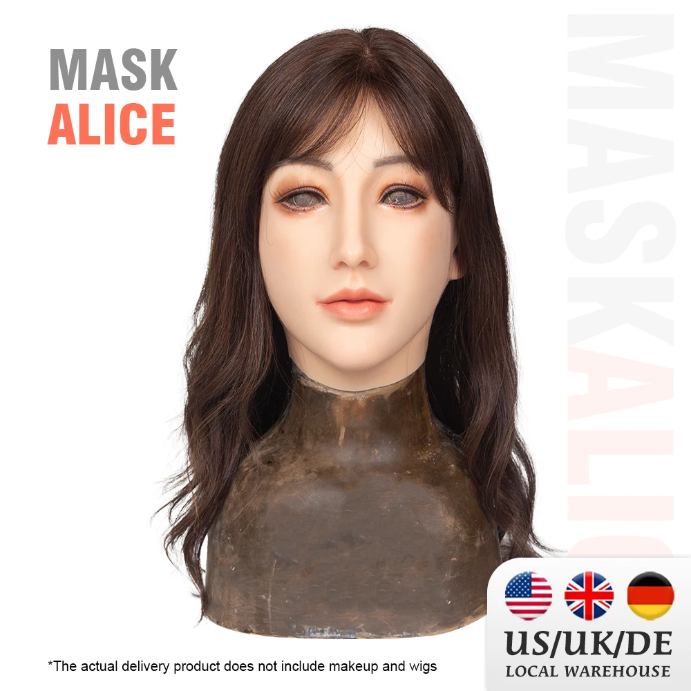 Crossdressing Realistic Soft Silicone Cosplay Costume Masks Props For Crossdressers Transvestite Halloween Cover Male to Female |