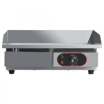 

Cookware Stainless Steel Electric Griddle Countertop Hot Plate Commercial BBQ Grill 220~240V