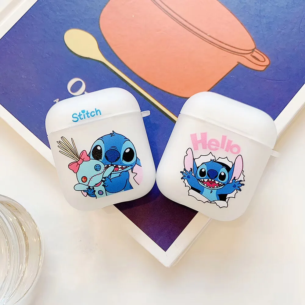 Для Airpods 1 2 Мягкие силиконовые наушники милый мультфильм стежка беспроводной bluetooth гарнитура чехол для iPhone Защитная зарядка сумка