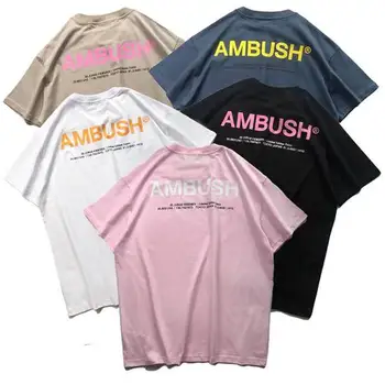 

20ss AMBUSH T-shirt women 1:1 high Quality Solid 5 colour AMBUSH tees Hip Hop loose casual Summer Style AMBUSH T shirt
